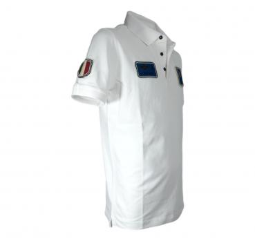 AERONAUTICA MILITARE Polo Uomo Con Patch In Denim PO1851P344