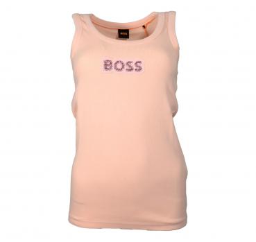 BOSS Canotta Donna In Cotone Elasticizzato A Coste C Ematite