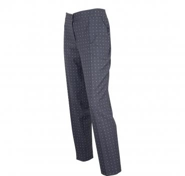 DONATELLA DE PAOLI PANTALONE DONNA COLORE BLU POIS 17D1015