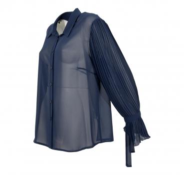 LISA KOTT CAMICIA DONNA CURVY STYLE COLORE BLU 4484 MADE IN 