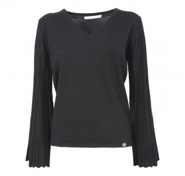 DONATELLA DE PAOLI MAGLIA DONNA 19D2097 COLORE NERO MADE IN 