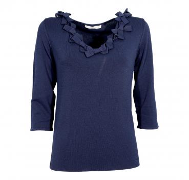 DONATELLA DE PAOLI MAGLIA DONNA 19D1117 COLORE BLU MADE IN I