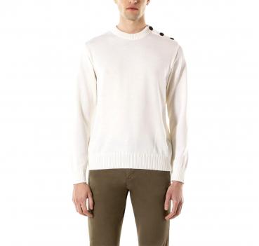 PAUL SHARK Maglia Uomo C0P1032 Colore Panna Girocollo Merino