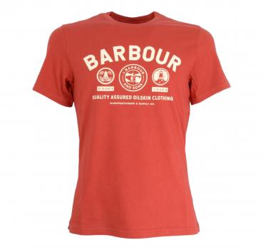 BARBOUR T-Shirt Keelson Tee- Iron Ore MTS0959RE12 Mattone