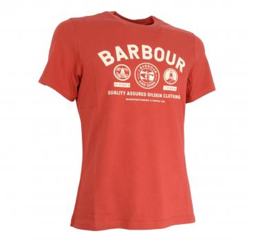 BARBOUR T-Shirt Keelson Tee- Iron Ore MTS0959RE12 Mattone