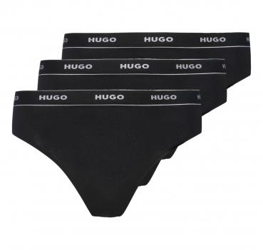 HUGO Tanga Donna In Cotone Elasticizzato Confezione da Tre 5