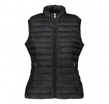 CIESSE PIUMINI Light Down Vest with Waist Coulisse Colore Ne