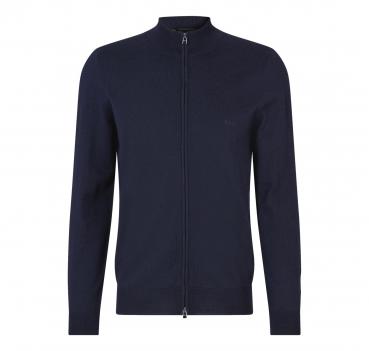 BOSS Cardigan In Lana Con Zip e Logo Regular Fit Balonso 504