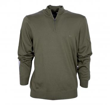 BOSS Maglione Uomo Mezza Zip 50476365 Colore Verde