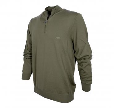 BOSS Maglione Uomo Mezza Zip 50476365 Colore Verde