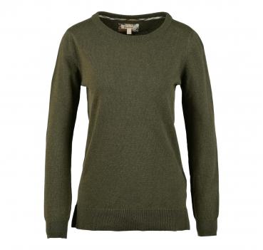 BARBOUR Lady Maglia Pendle Crew Knit LKN1075 Verde