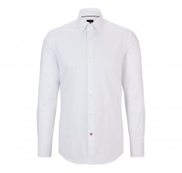 HUGO BOSS Camicia Slim Fit 50479922 Bianco Popelin di Cotone