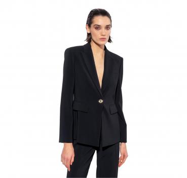 PINKO Blazer Donna Humahuaca Crepe Stretch Colore Nero