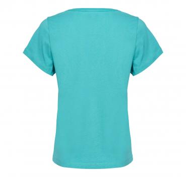 PINKO Turbato T-Shirt Donna Scollo V Jersey Cotone Con Logo 
