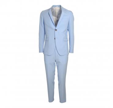 SIMBOLS Abito Uomo Drop 8 Super Slim Fit Colore Celeste A107