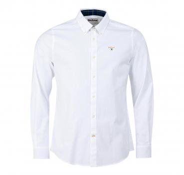 BARBOUR Camicia Uomo Button Down Tessuto Oxford Colore Bianc