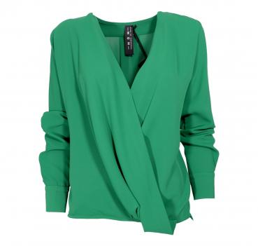 MDM Mademoiselle du Monde Blusa Donna ART 1270 Colore Verde