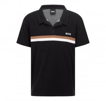 BOSS Terry Polo in Spugna Nera 50469317