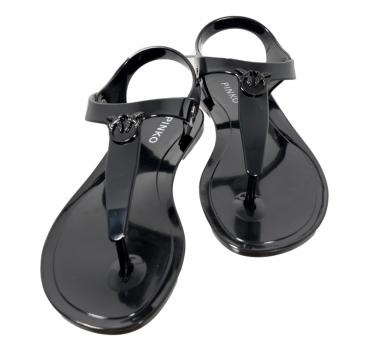 PINKO Sandali Donna Emmanuel Jelly con Logo Colore Nero