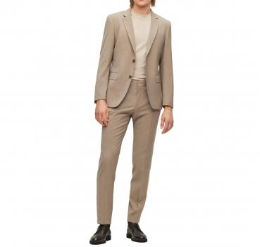 BOSS Abito Slim Fit Uomo in lana Vergine 50489347 Colore Bei