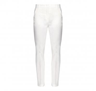 PINKO Pantalone Donna Bello Lino Stretch Colore Bianco