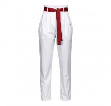 PINKO Pantalone Donna Passionale Trousers Gabardina Stretch 
