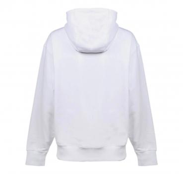 BOSS Felpa Oversize Cotone Biologico Cappuccio e Logo Applic