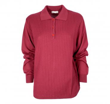 ELISABETTA B. Polo Donna Pura Lana Merino Art. 169 Colore Bo