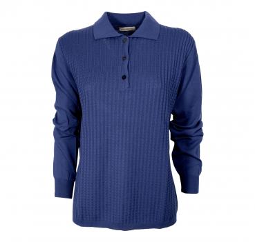 ELISABETTA B. Polo Donna Pura Lana Merino Art. 169 Colore Bl