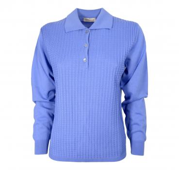 ELISABETTA B. Polo Donna Pura Lana Merino Art. 169 Colore Bl