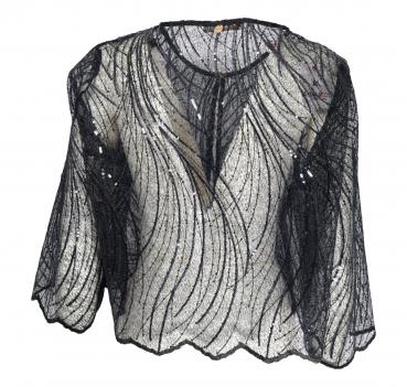LISA KOTT Giacca Donna con Paillettes Curvy Style 6061 Color