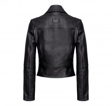 PINKO Giacca Biker Donna Sensibile Chiodo in Pelle Z99 Color