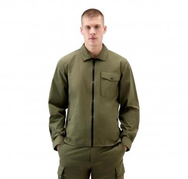 WOOLRICH Giacca a Camicia Tinta in Capo Puro Cotone CFWOOS01