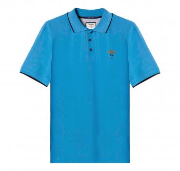 AERONAUTICA MILITARE Polo Basica in Cotone a Manica Corta PO