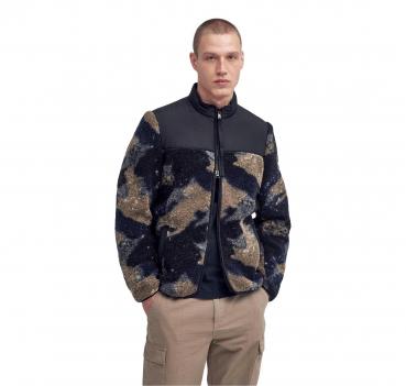 BARBOUR INTERNATIONAL Giubbotto Uomo Pile Camo Drafthouse MF