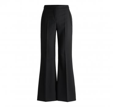 BOSS Pantalone Donna Svasati Regular Fit In Twill Di Misto L