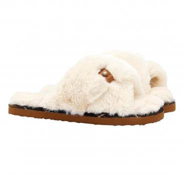 BARBOUR Pantofole Donna Eliza Cross Over Slippers LSL0034WH1