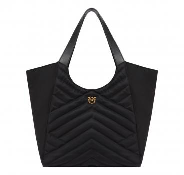 PINKO Borsa Donna Tote Bag Shopper In Tessuto Riciclato Trap