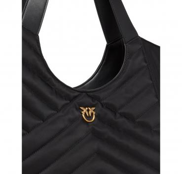 PINKO Borsa Donna Tote Bag Shopper In Tessuto Riciclato Trap