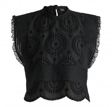 BOSS Camicetta Donna Regular Fit In Pizzo Di Cotone Con Dett