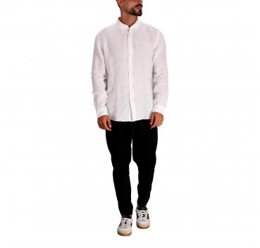 BOSS Camicia Uomo Button Down Slim Fit In Lino H Roan BD E C