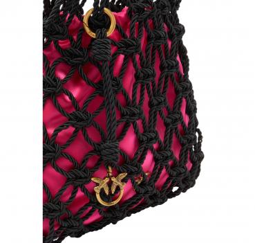 PINKO Borsa Donna a Mano Con Rete Intrecciata Handbag Mini E
