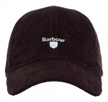 BARBOUR Cappello Baseball Uomo a Coste Sottili Preston Cord 
