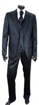 MAESTRAMI Abito Cerimonia UomoCompleto 4 Pezzi Blu Lame' Taglia 50