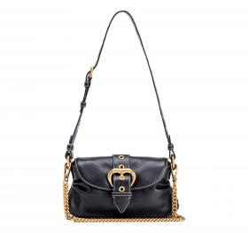 PINKO Borsa Donna Jolene Shoulder Mini Con Tracolla In Metallo Z99Q Colore Nero