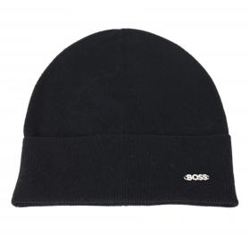 BOSS Berretto Donna In Lana e Cashmere Con Logo In Metallo Lari hat 50524276 Colore Nero