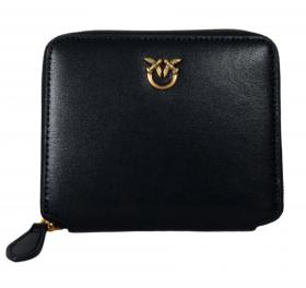 PINKO Portafoglio Donna Taylor Zip Around Vitello Seta 100249 Z99Q Colore Nero