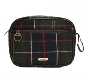 BARBOUR Beauty Case Donna Allowhay Tartan Wash Bag LAC0331OL911 Colore Verde Oliva
