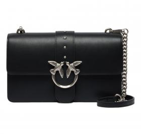 PINKO Borsa Donna Love One Classic St Cl Vitello Seta 105857 Colore Nero Z99O