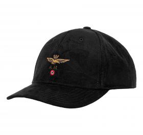 AERONAUTICA MILITARE Cappellino Uomo Effetto Suede Con Logo HA1229UCT04237 Colore Nero